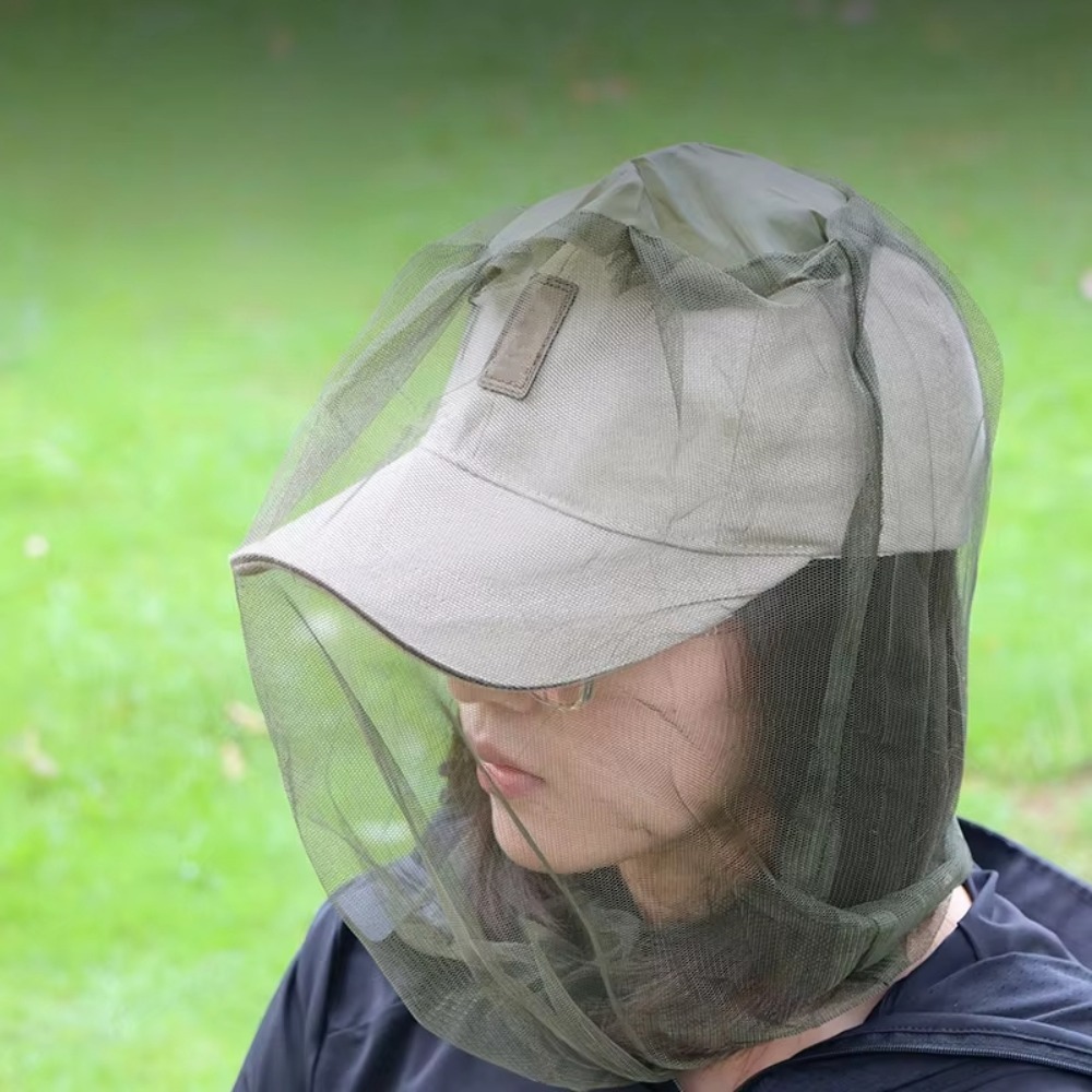 Outdoor Camping Mosquito Net - 낚시 모기 방지 모자 낚시 모자