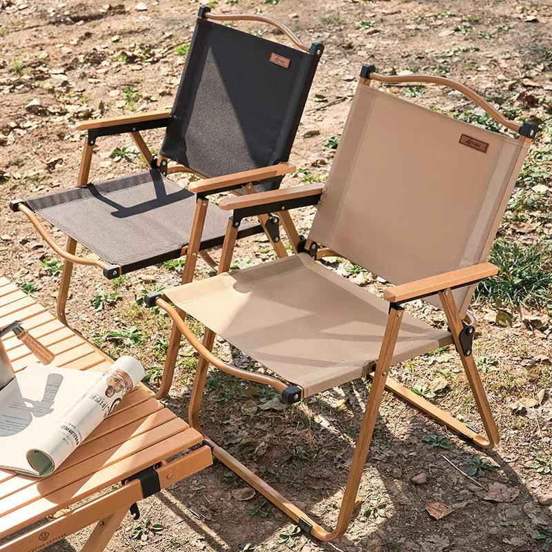 Outdoor Camping High Chair - 휴대용 경량 접이식 야외 캠핑 의자
