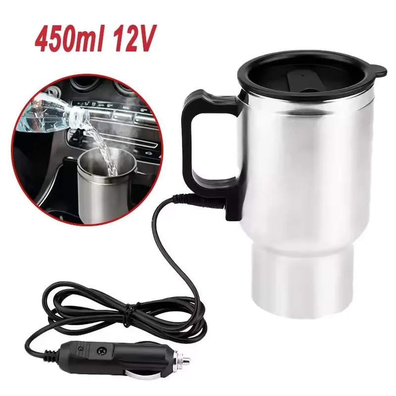 Outdoor Camping Kettle - 전기 가열 자동차 주전자 12V 450ml