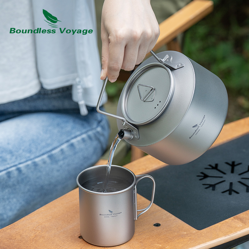 Outdoor Camping Kettle - 무한한 여정 티타늄 주전자 야외 캠핑