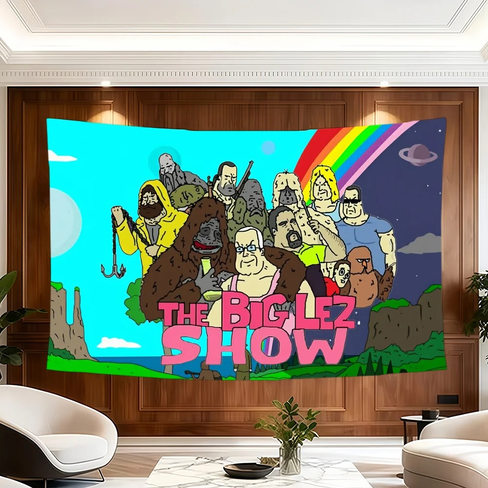 Outdoor Camping Show - 만화 B-Big Lez S-Show 플래그 장식