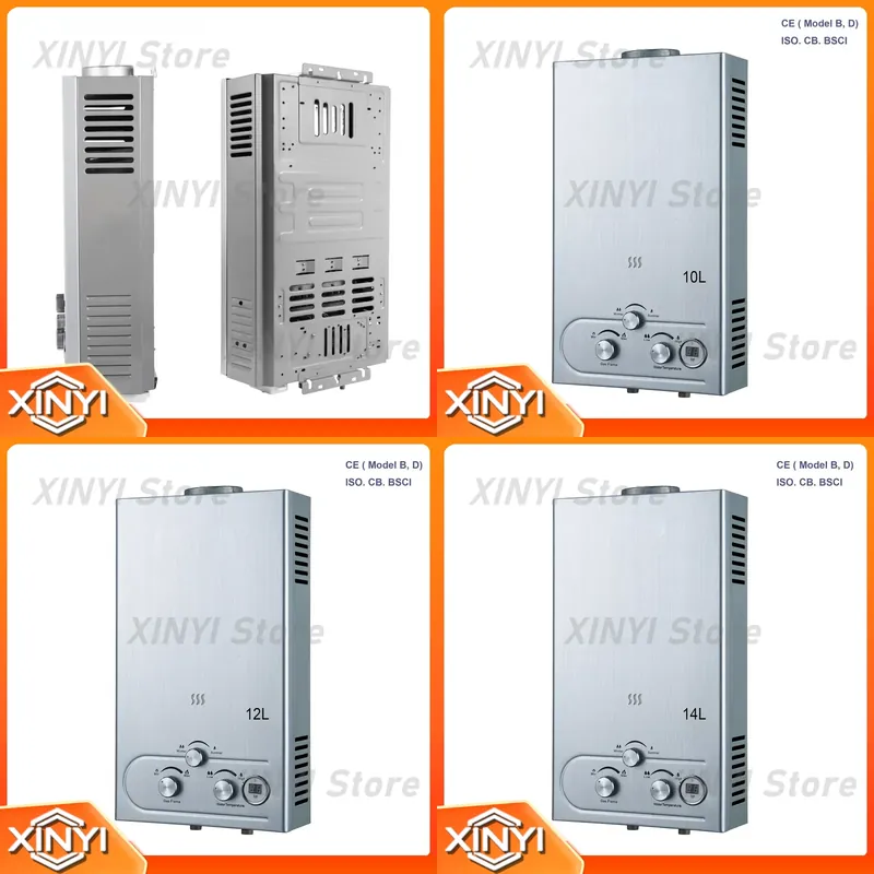 Outdoor Camping Hot Water Shower - 휴대용 가스 무탱크 온수기 6L-12L 16KW