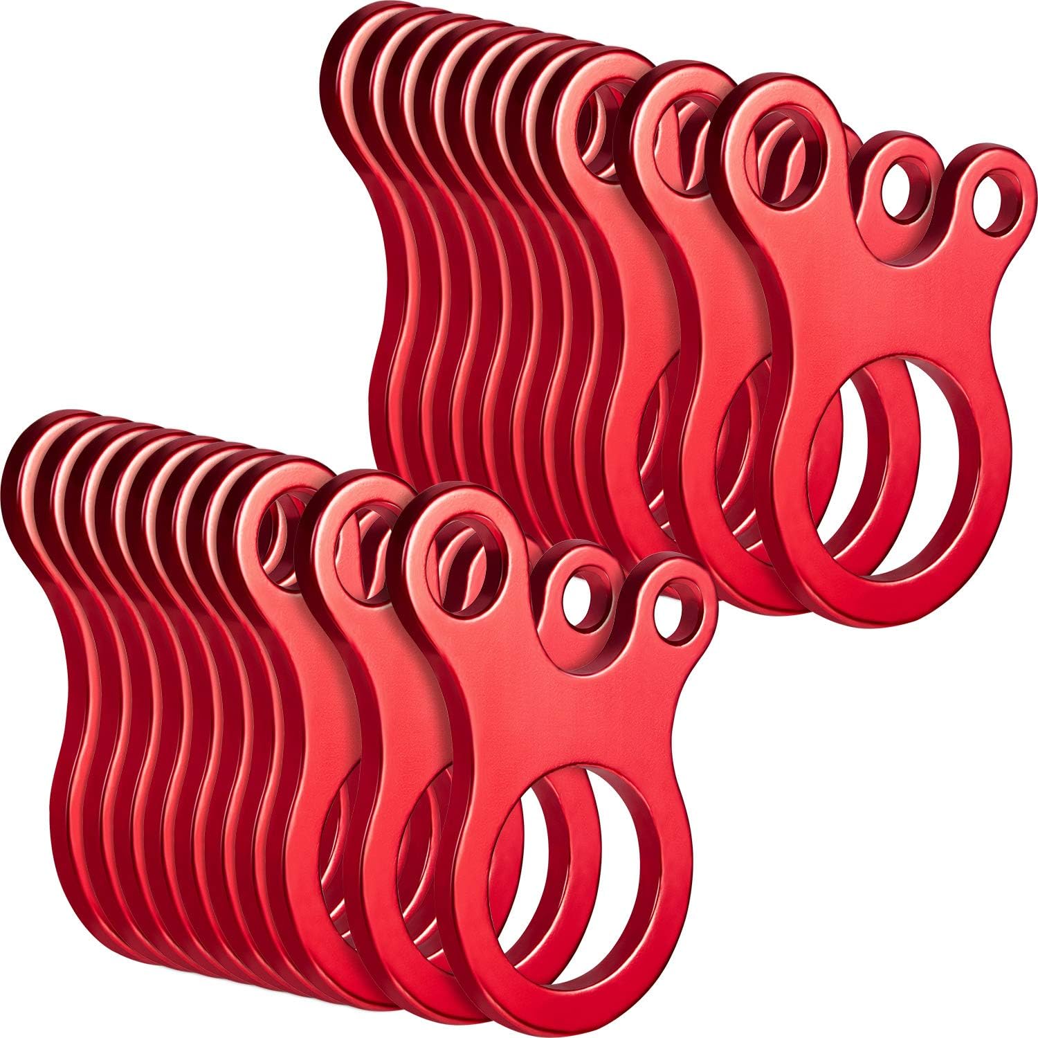 Outdoor Camping Extension Cord - 20Pcs 알루미늄 합금 텐트 가이라인 텐셔너