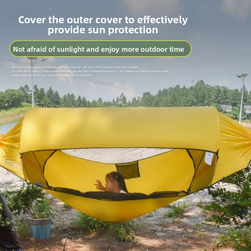 Outdoor Camping Mosquito Net - 야외 성인용 두꺼운 해먹 텐트: 모기/비