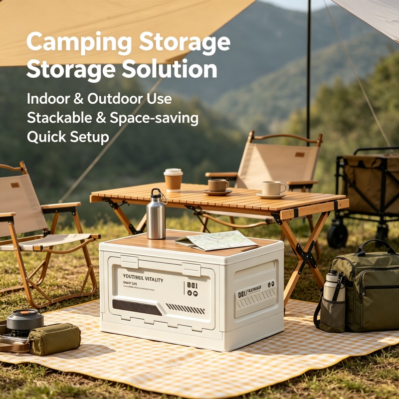 Outdoor Camping Storage Box - 야외 수납함 캠핑 접이식 박스 캠핑