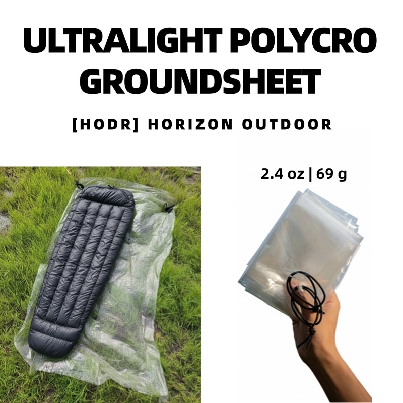 Outdoor Camping Tarp - [HODR GEAR]초경량 폴리크로 그라운드시트 69g —