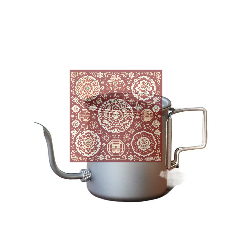 Outdoor Camping Kettle - 순수 티타늄 구즈넥 푸어오버 커피 주전자