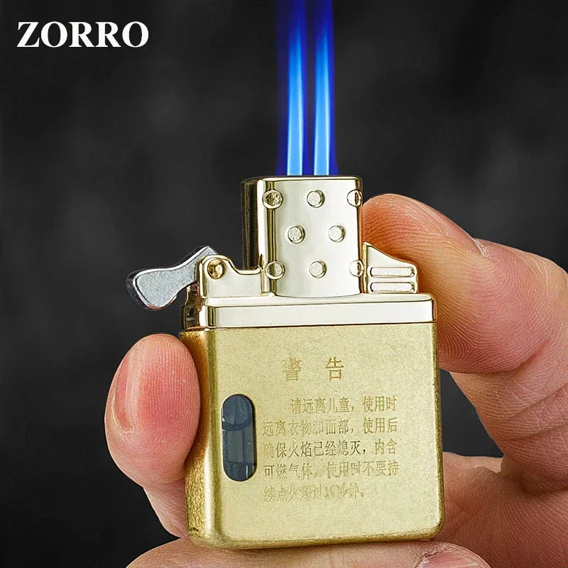 Outdoor Windproof Lighter - ZORRO 오리지널 부탄 가스 인서트 무브먼트