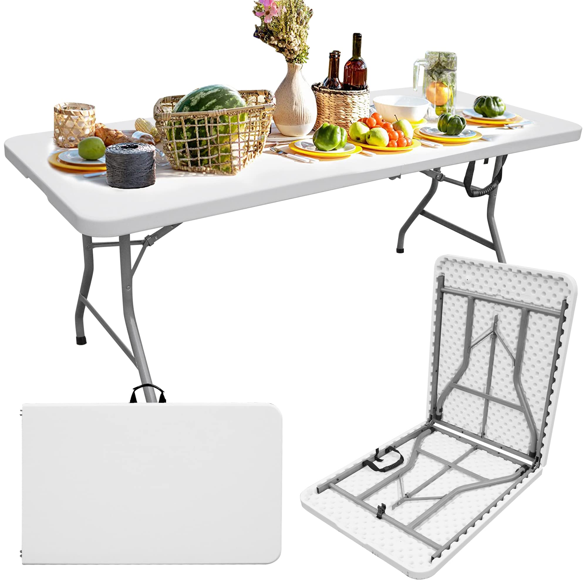 Outdoor Camping Rental - 경량 휴대용 플라스틱 접이식 테이블 (야외