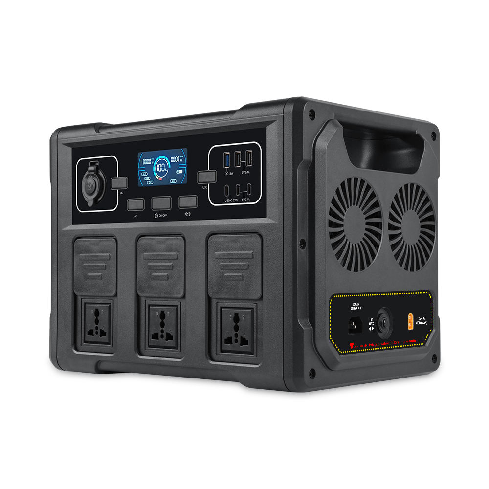 Portable Power Station - 1200W 휴대용 태양광 발전기, LiFePO4 배터리