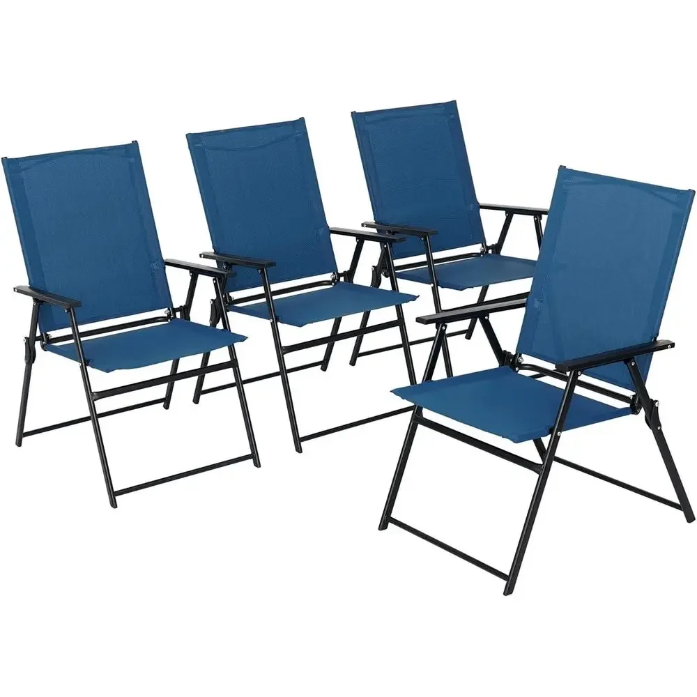 Outdoor Camping High Chair - 팔걸이가 있는 4피스 파티오 다이닝 세트