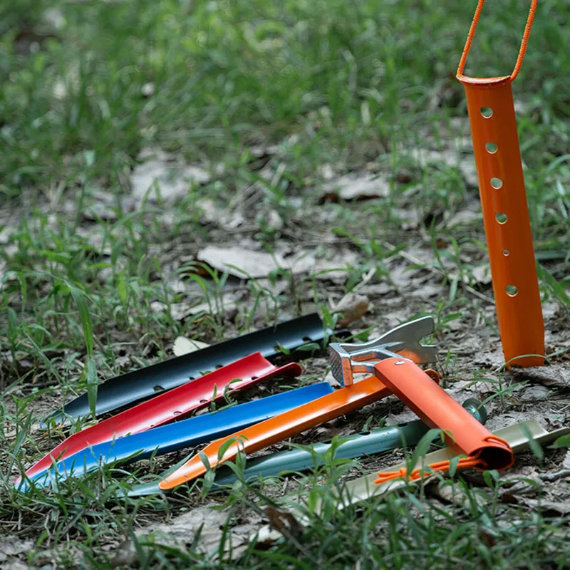 Outdoor Camping Tarp - 6PCS 해변 U 자형 텐트 스테이크