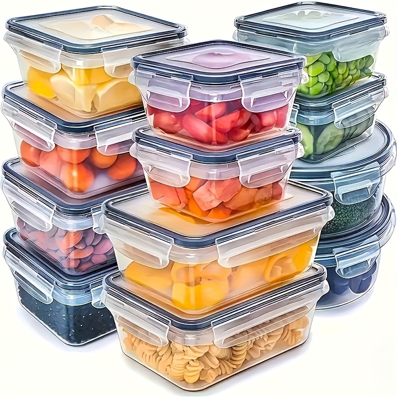Outdoor Camping Storage Box - 8Pcs 용기 4개 뚜껑 4개 세트