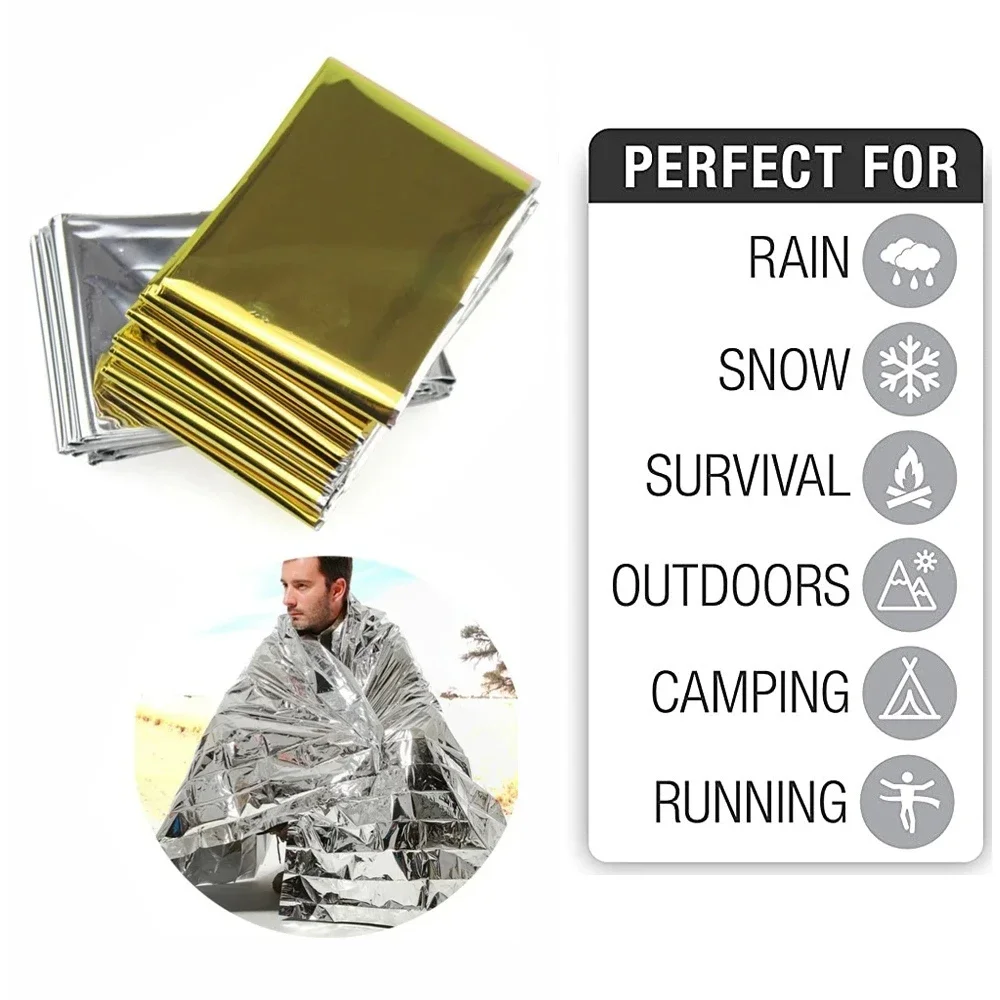 Outdoor Camping Carpet - 5Pcs 비상 열 담요 접이식 방수