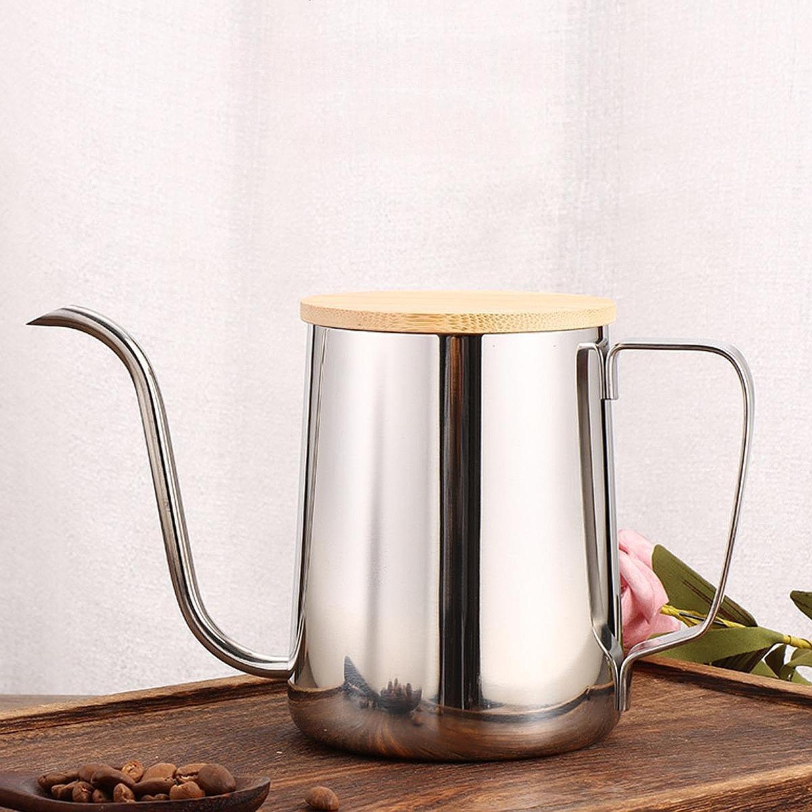 Outdoor Camping Kettle - 주전자 캠핑 커피 포트 600ml 긴