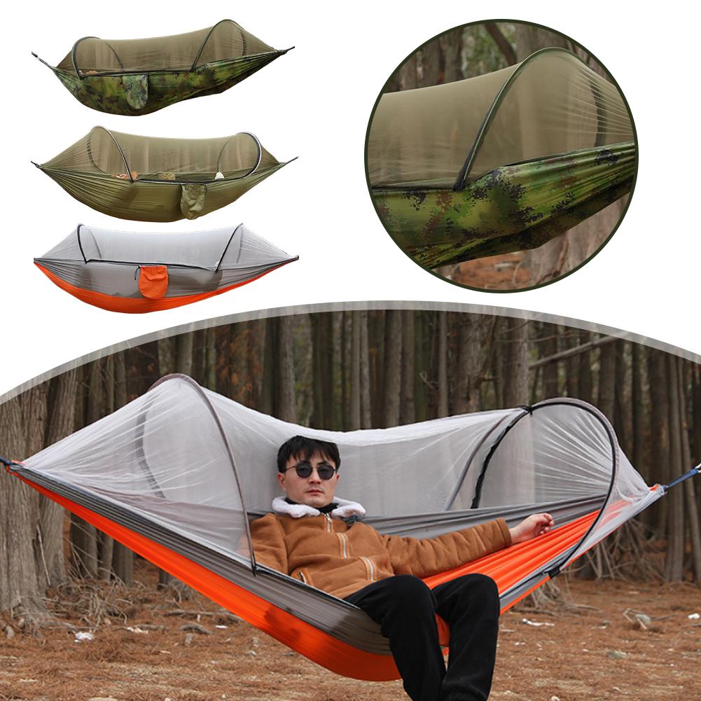 Outdoor Camping Mosquito Net - 모기장이 있는 자동 빠른 설치 해먹