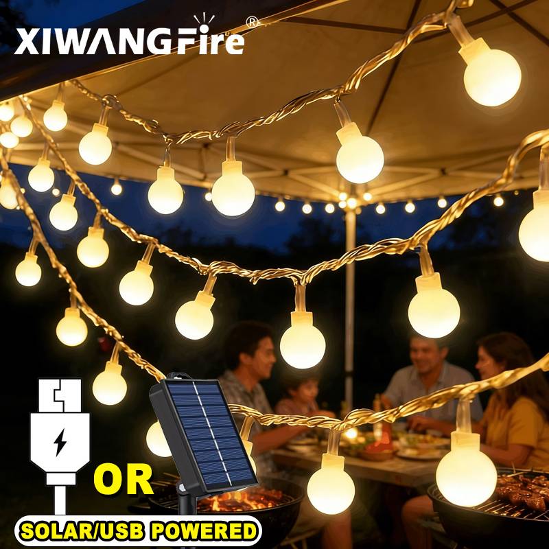 3-10M 태양광/USB/배터리 스트링 조명, 요정 글 - Battery Outdoor Camping 리뷰 및 가격