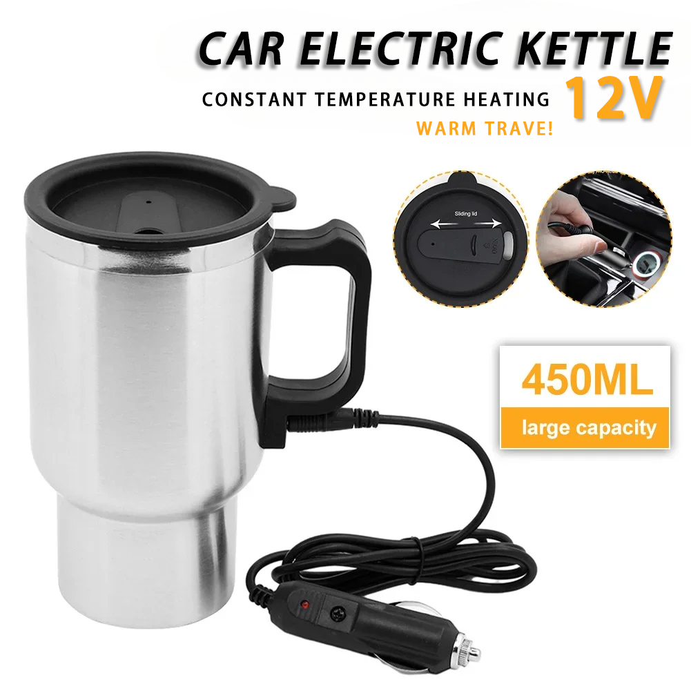 전기 난방 자동차 주전자 DC 12V 450ml 차량  - Outdoor Camping Kettle 리뷰 및 가격
