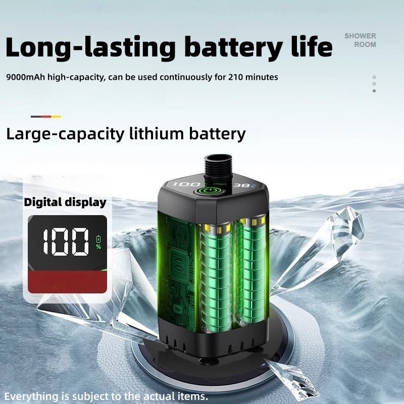 휴대용 야외 전기 샤워기 캠핑 샤워 키트 긴 배터리 수 - Battery Outdoor Camping 리뷰 및 가격