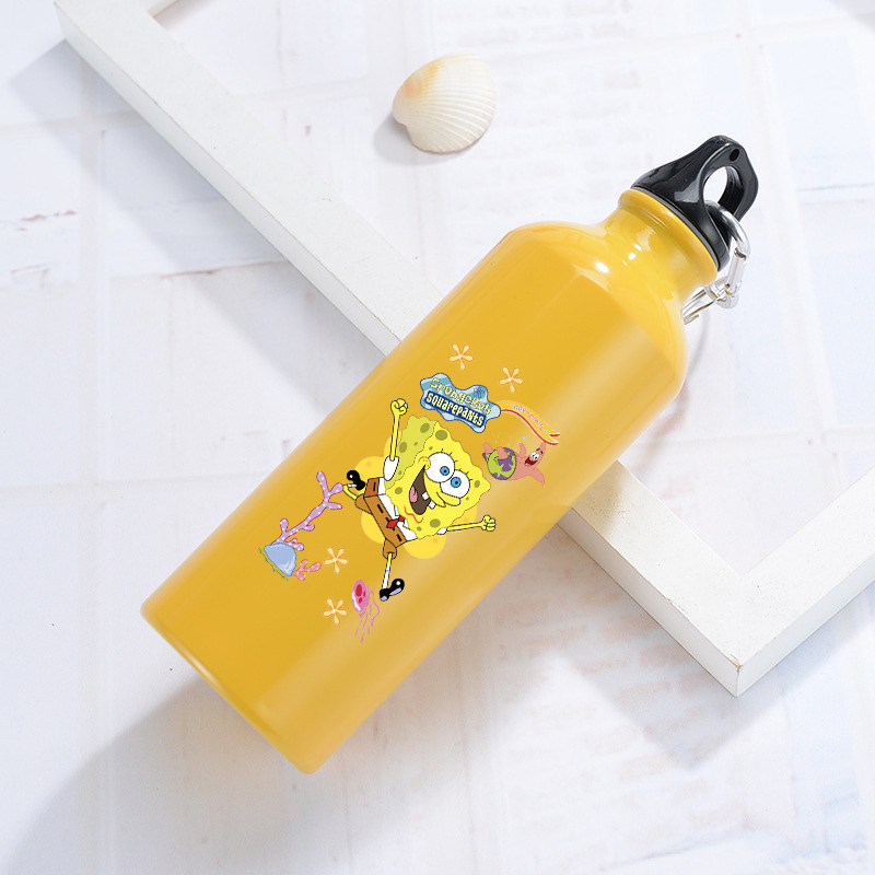 스폰지밥 알루미늄 물병 야외 자전거 스포츠용 노란색 물 - Outdoor Camping Kettle 리뷰 및 가격