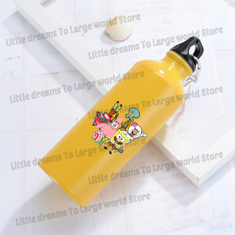 스폰지밥 알루미늄 물병 야외 자전거 스포츠용 노란색 물 - Outdoor Camping Kettle 리뷰 및 가격
