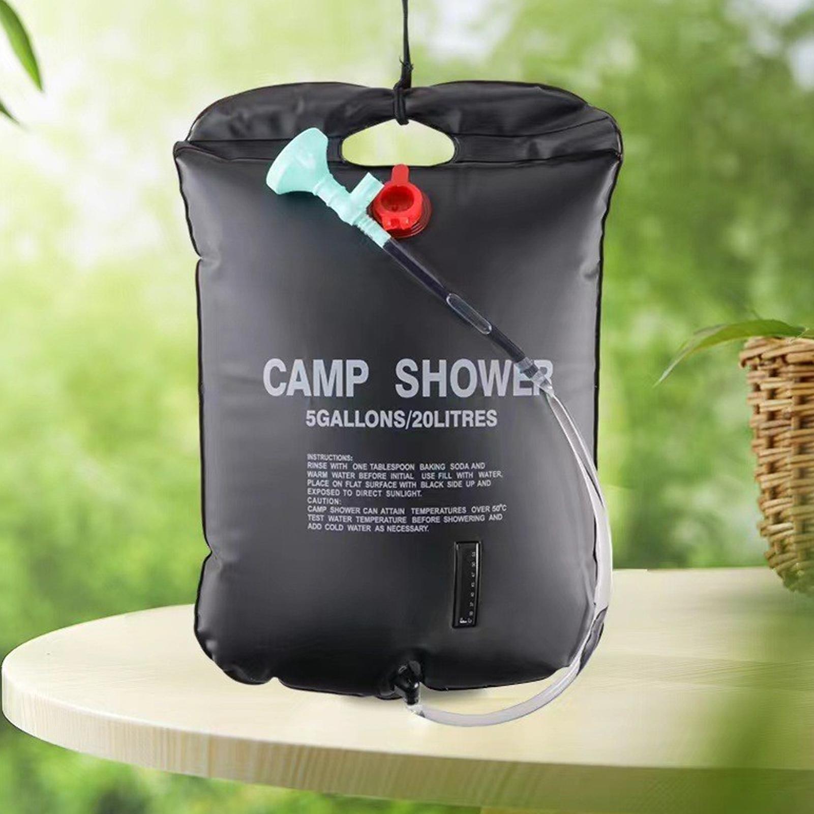 야외 샤워백 캠핑용 물주머니 태양열 온수기 캠핑 장비  - Outdoor Camping Hot Water Shower 리뷰 및 가격