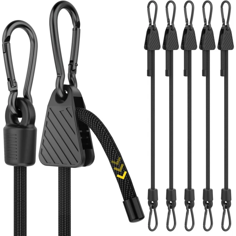 1-6PCS 조절 가능한 후크가 있는 번지 코드 7-4 - Outdoor Camping Extension Cord 리뷰 및 가격