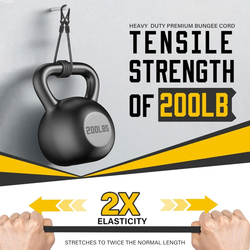 1-6PCS 조절 가능한 후크가 있는 번지 코드 7-4 - Outdoor Camping Extension Cord 리뷰 및 가격