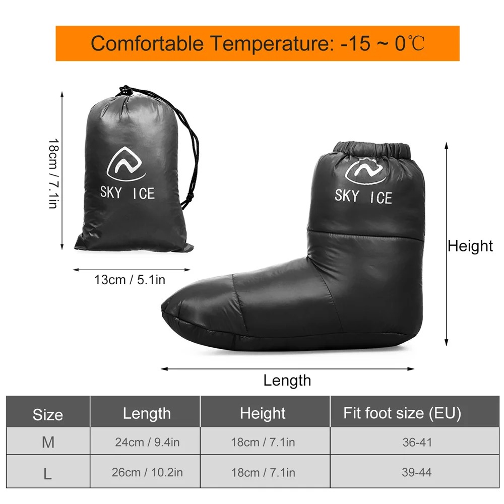 겨울용 보온 다운 캠핑 슬리핑 부츠 슬리핑 백 슬리퍼  - Outdoor Camping Slippers 리뷰 및 가격