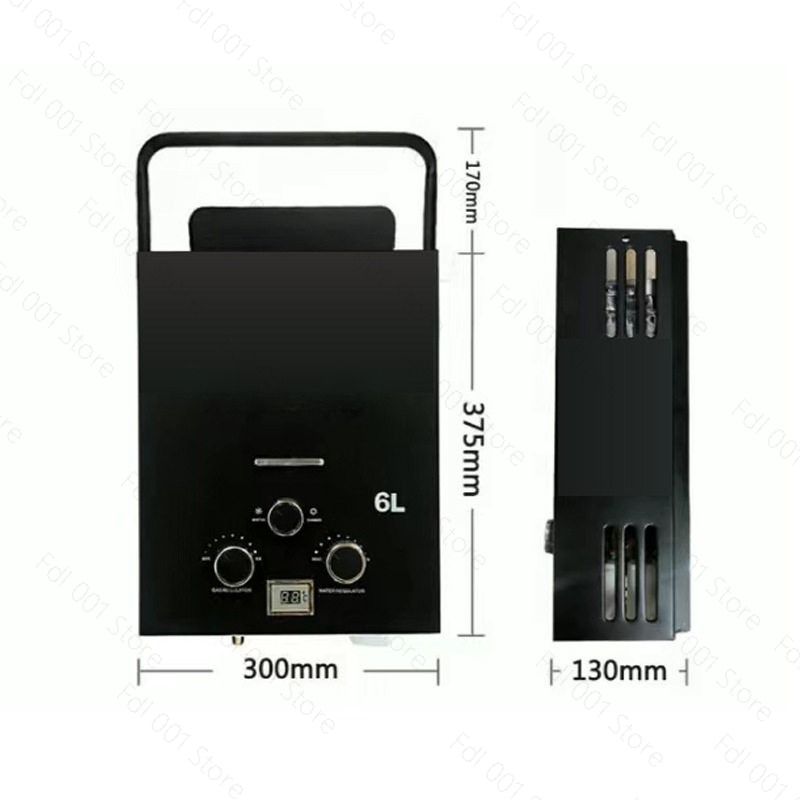 6L 휴대용 무탱크 가스 온수기 야외 캠핑 RV 즉시  - Outdoor Camping Hot Water Shower 리뷰 및 가격