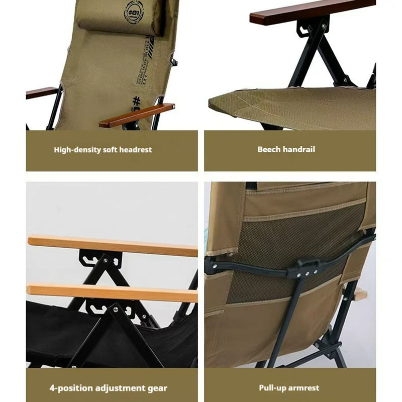접이식 하이백 비치 캠핑 의자 4단계 조절 가능 철제  - Outdoor Camping High Chair 리뷰 및 가격