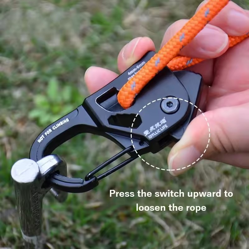 알루미늄 합금 텐트 로프 텐셔너 강력한 하중 지지 조절 - Outdoor Camping Extension Cord 리뷰 및 가격