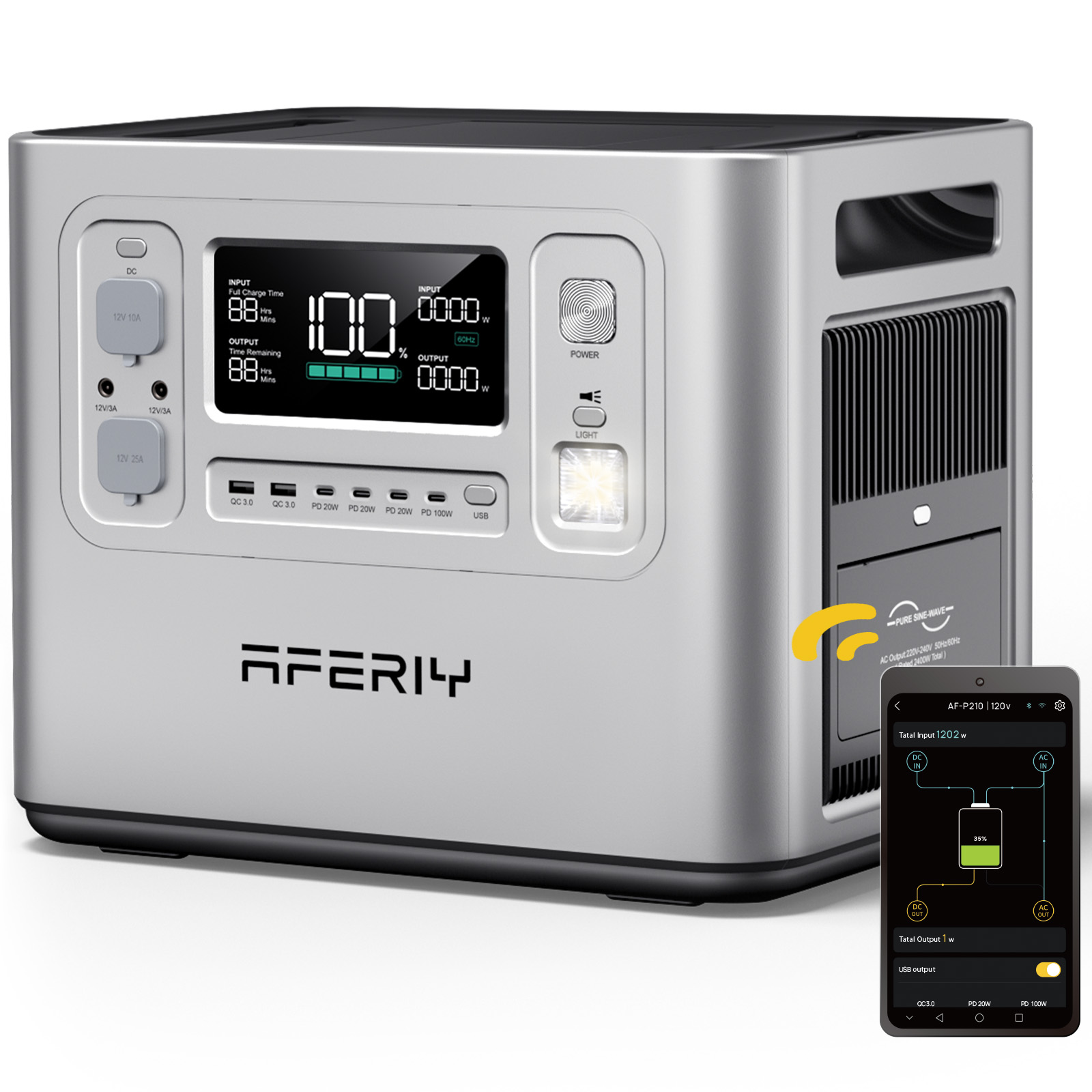 P210 실버 2048Wh 앱 지원 2+3년 보증기간  - Portable Power Station 리뷰 및 가격