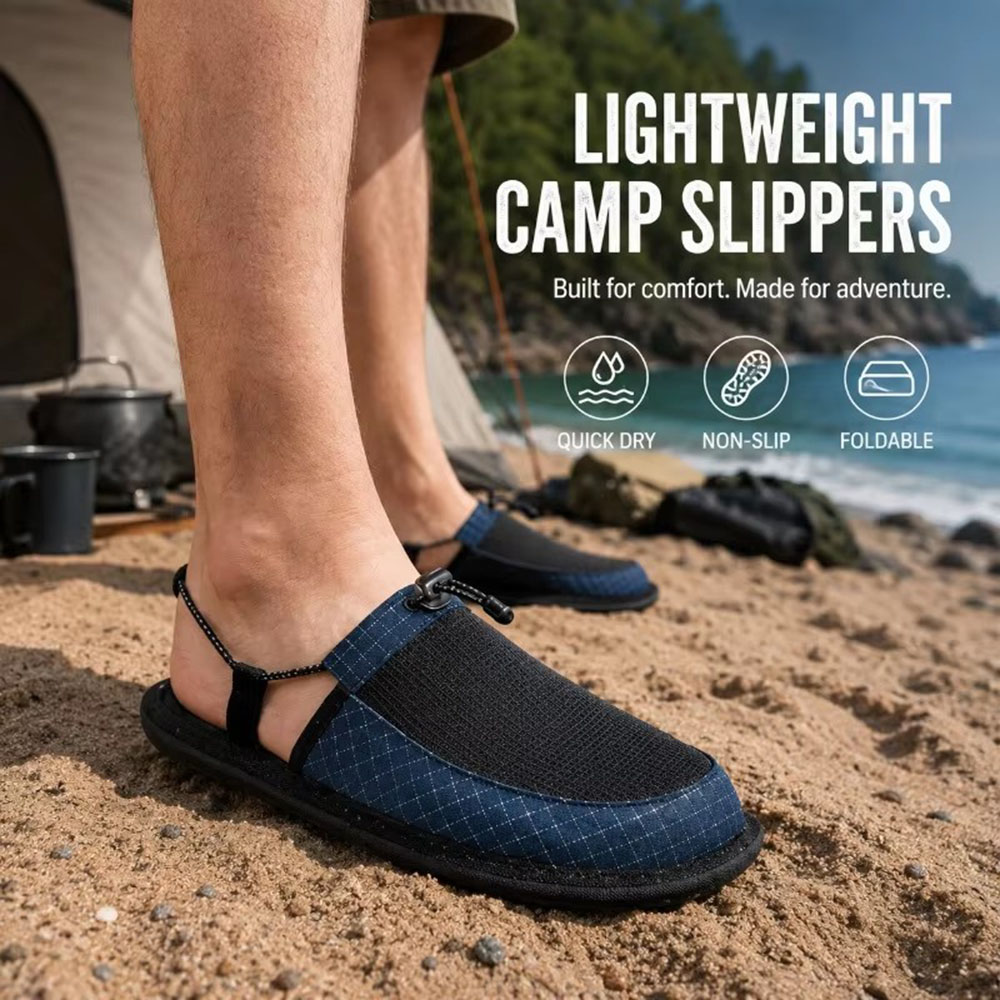 접이식 퀵 드라이 워터 슬리퍼 미끄럼 방지 맨발 웨이딩 - Outdoor Camping Slippers 리뷰 및 가격