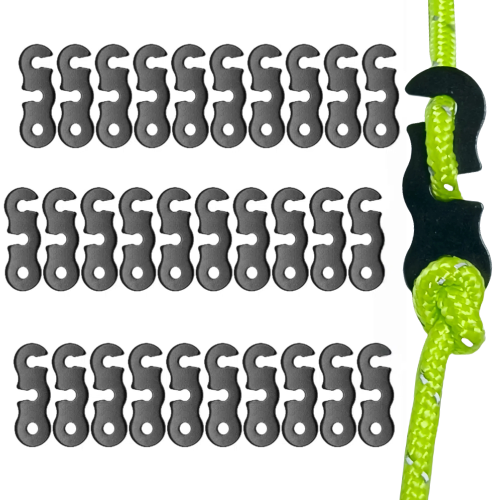 30pcs 조정 가능한 캠핑 텐트 코드 로프 버클 S  - Outdoor Camping Extension Cord 리뷰 및 가격