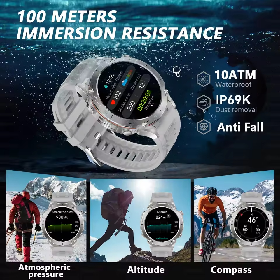 새로운 야외 T-Rex 3 군용 GPS 스마트 시계 1 - Outdoor Camping Japan 리뷰 및 가격