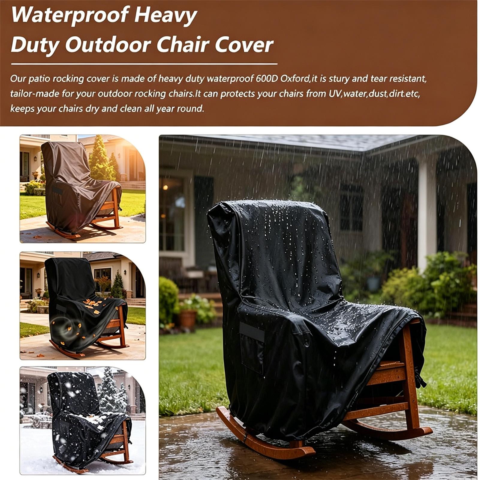 라운지 의자 커버 야외 가구 보호 커버 파티오 잔디밭  - Outdoor Camping Chairs 리뷰 및 가격