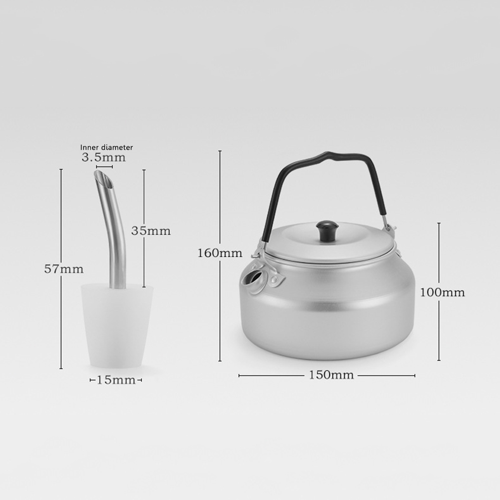 800ml 야외 휴대용 차 주전자, 연장 튜브 노즐 포 - Outdoor Camping Kettle 리뷰 및 가격