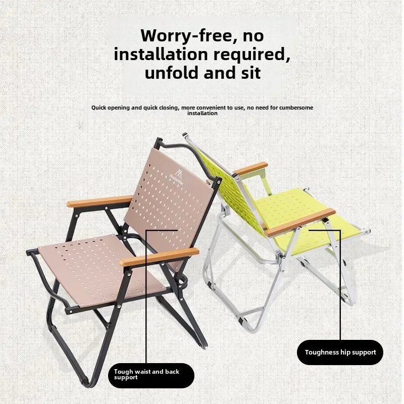 MOUNTAINHIKER 캠핑 의자 휴대용 접이식 커밋 - Outdoor Camping High Chair 리뷰 및 가격