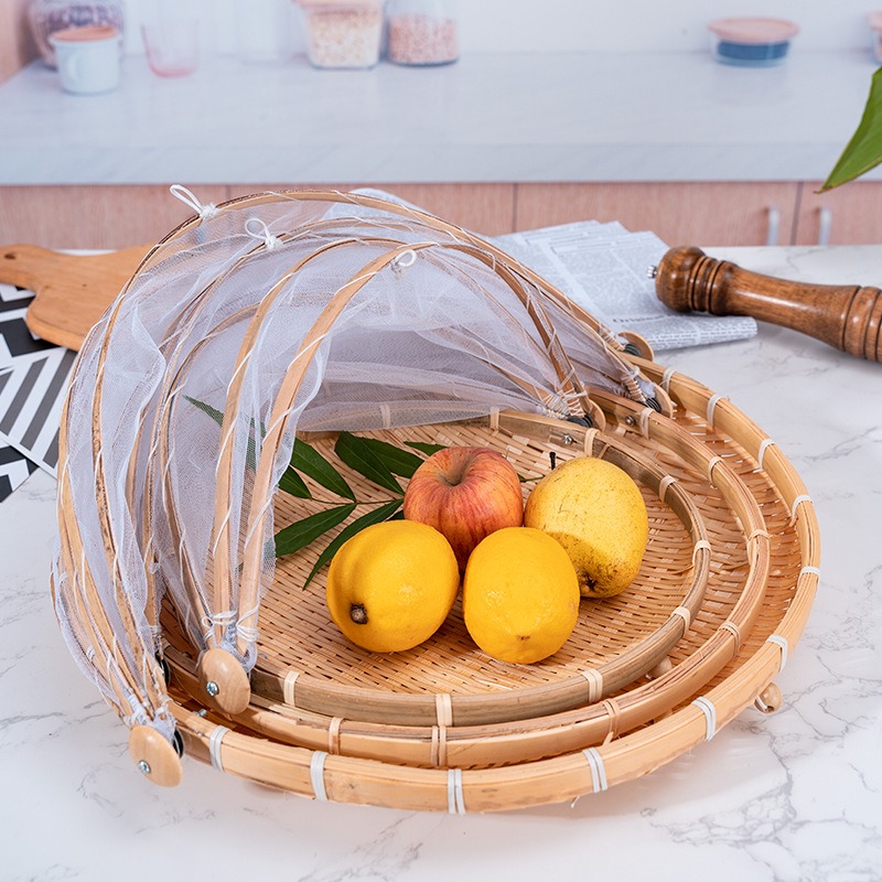 대나무 짠 바구니 모기장 과일 야채 바구니 쓰레받기 텐 - Outdoor Camping Mosquito Net 리뷰 및 가격
