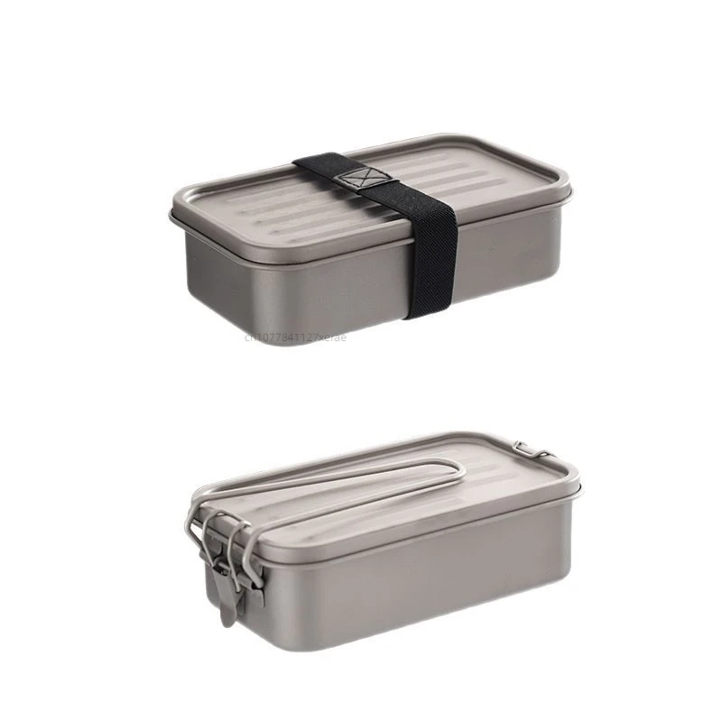 야외 순수 티타늄 사각 도시락 상자, 캠핑 밀봉 도시락 - Outdoor Camping Meals 리뷰 및 가격