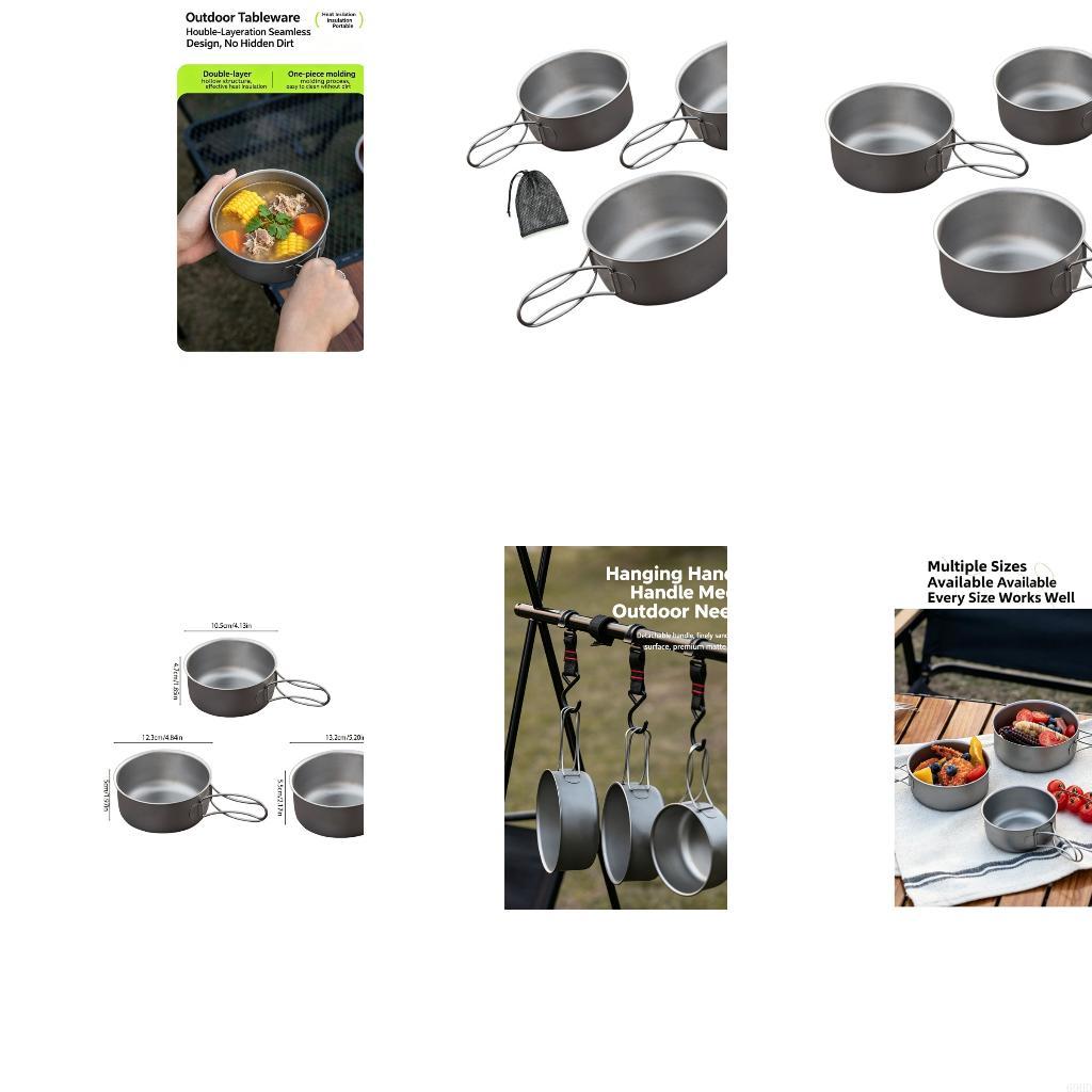 배낭여행 식사를 위한 와이어 손잡이가 있는 금속 캠프  - Outdoor Camping Meals 리뷰 및 가격