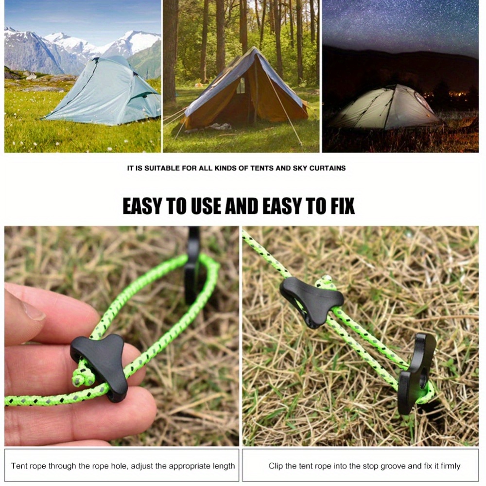캠핑 텐트 로프 버클 코드 조임 도구, 고정 조절기,  - Outdoor Camping Extension Cord 리뷰 및 가격