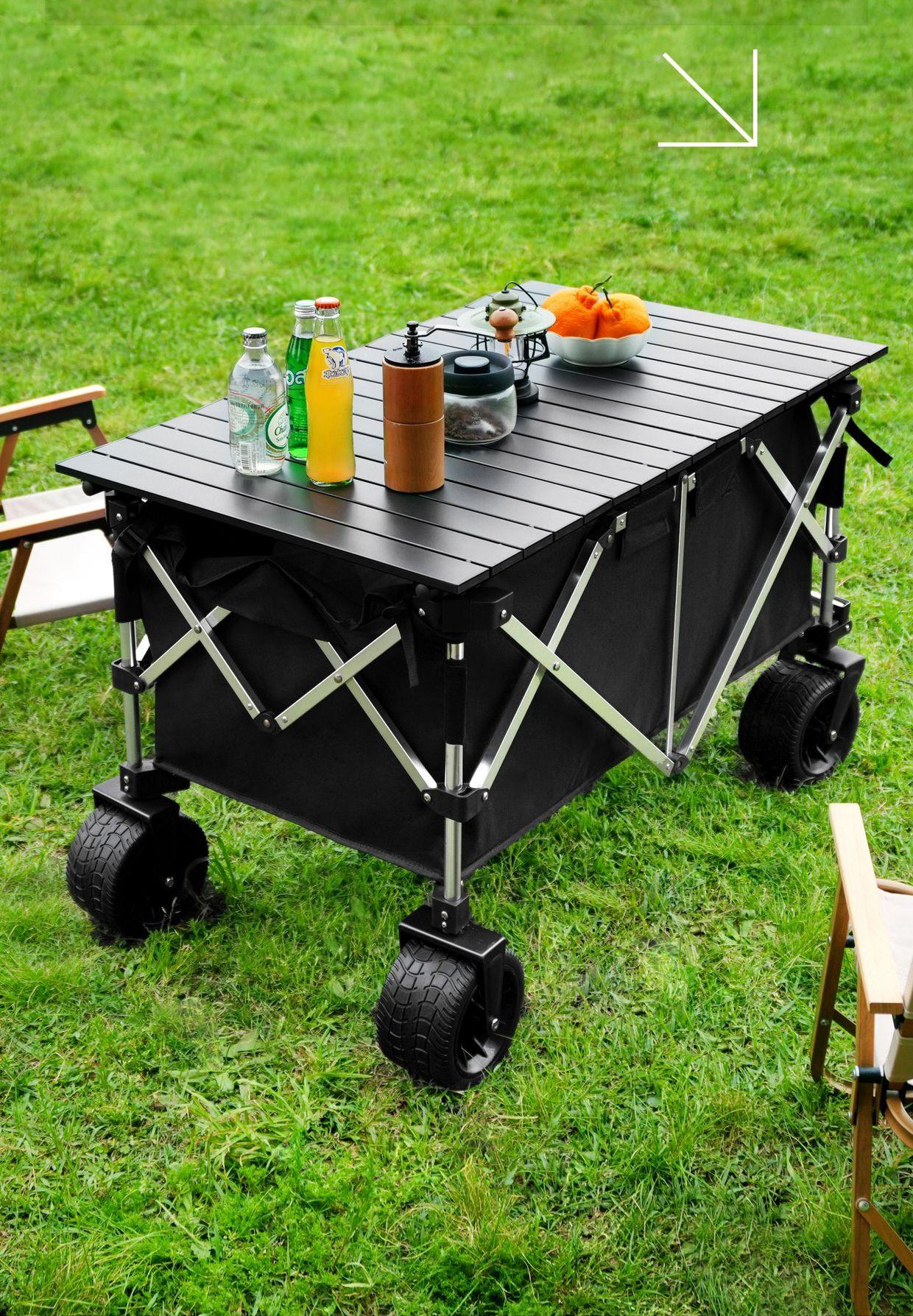 프리미엄 디자인 알루미늄 접이식 웨건 휴대용 야외 차량 - Outdoor Camping Vehicle Wagon 리뷰 및 가격