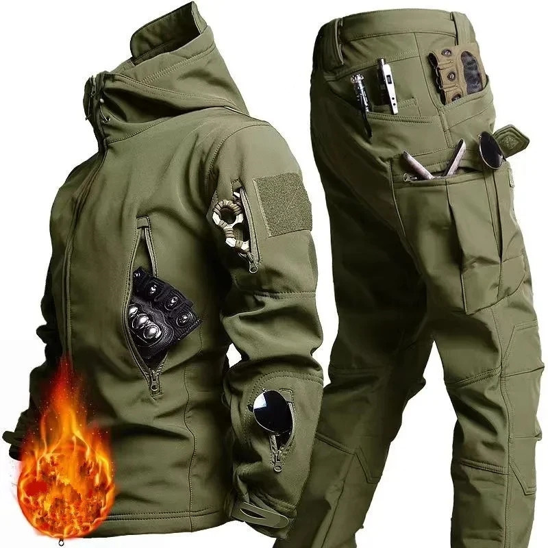 남성용 겨울 가을 플리스 재킷 전술 방수복 야외 낚시  - Outdoor Camping Jacket 리뷰 및 가격