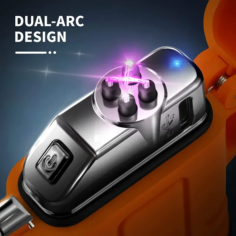 2023 새로운 방수 더블 아크 라이터 USB 충전식  - Outdoor Windproof Lighter 리뷰 및 가격