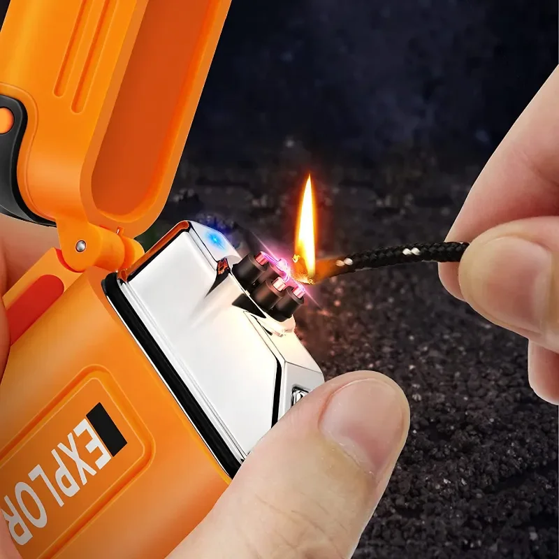 2023 새로운 방수 더블 아크 라이터 USB 충전식  - Outdoor Windproof Lighter 리뷰 및 가격