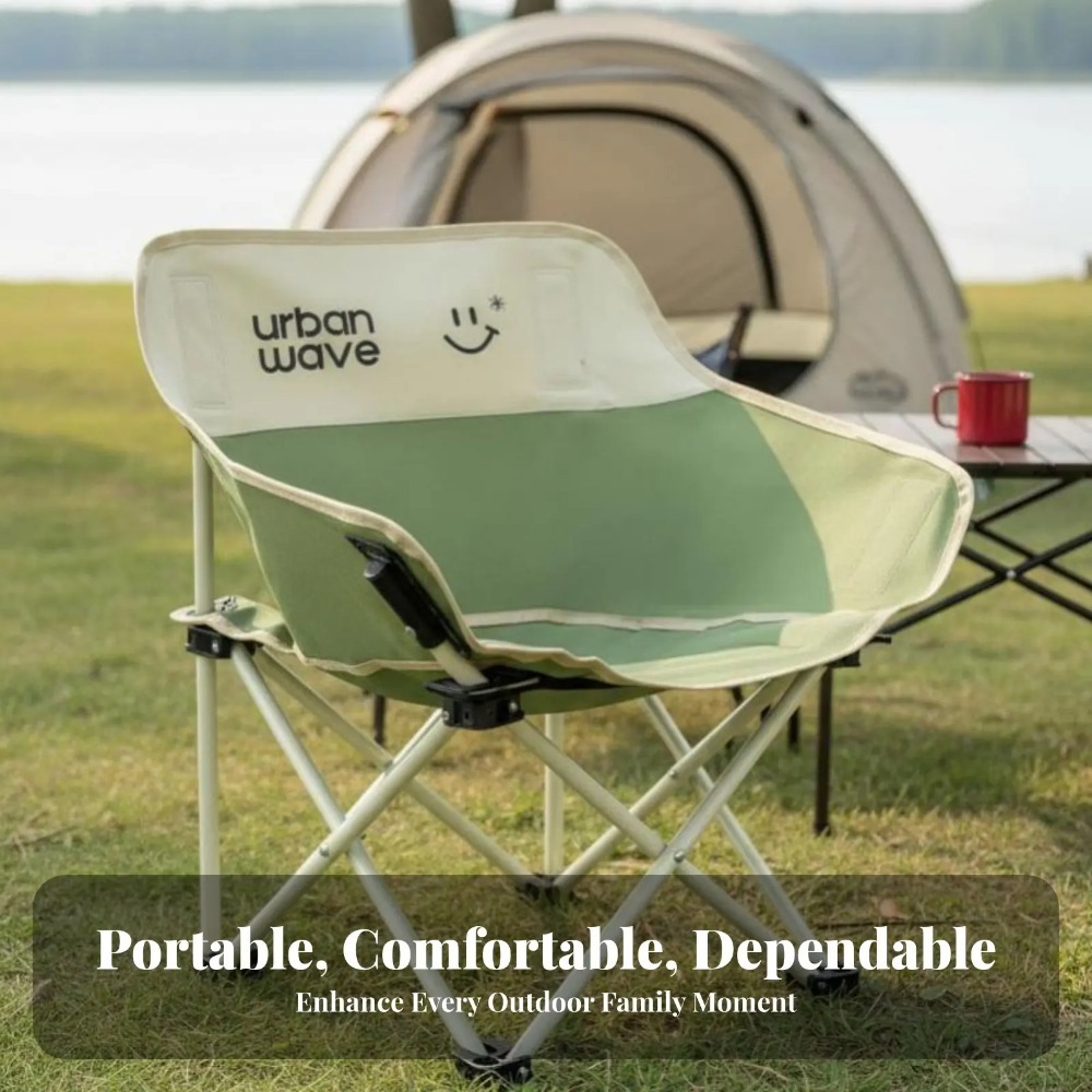 야외 접이식 의자 고급 밀크 그린 문 체어 캠핑 하이백 - Outdoor Camping High Chair 리뷰 및 가격