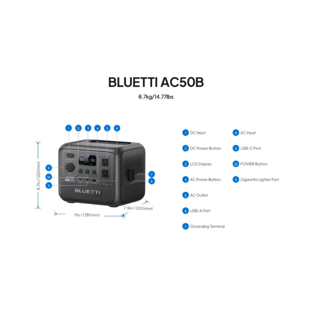 블루에티 AC50B 휴대용 파워스테이션 700W 448 - Outdoor Camping Kettle 리뷰 및 가격