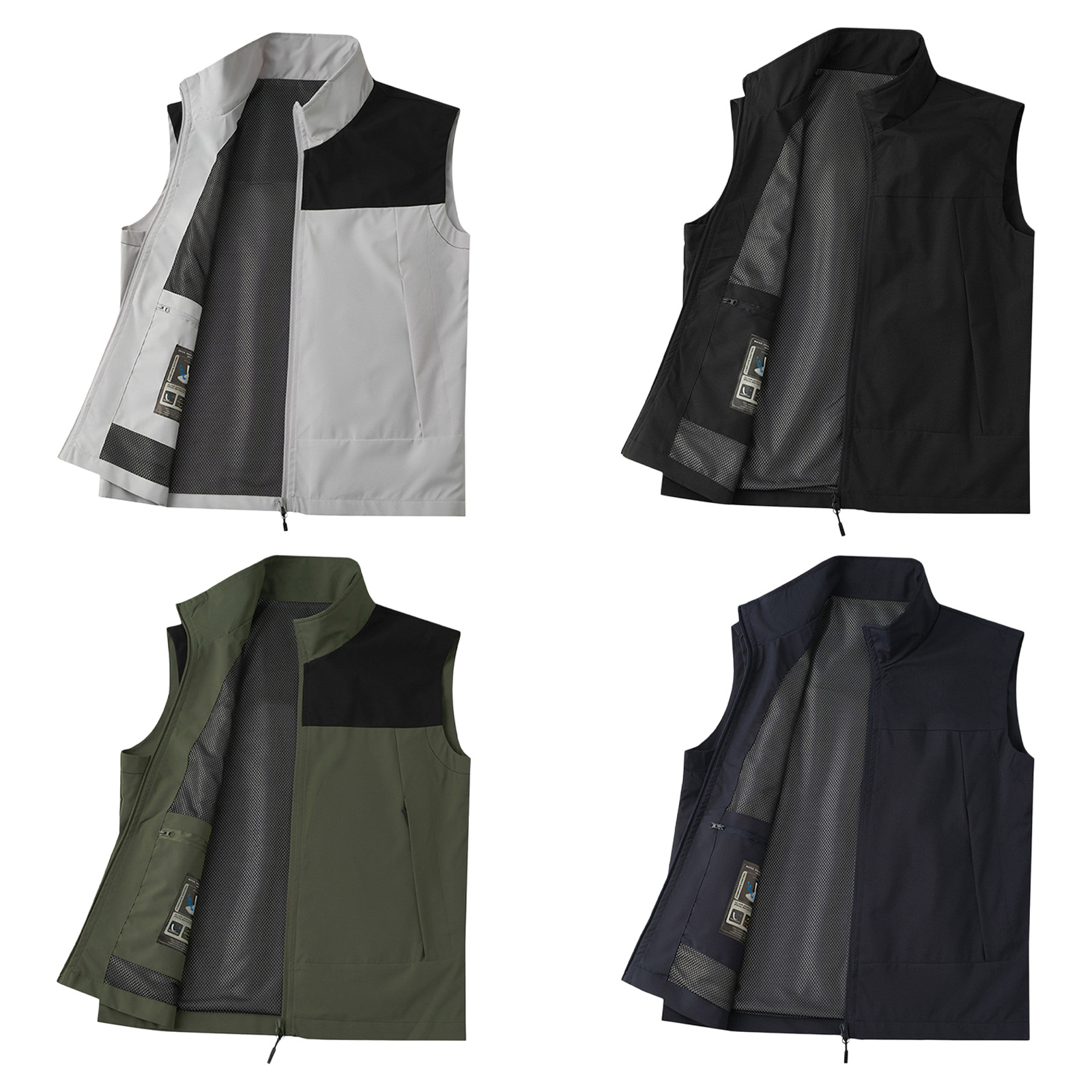 # M-5XL 남성용 골프 조끼 스탠드 칼라 민소매 지 - Outdoor Camping Jacket 리뷰 및 가격